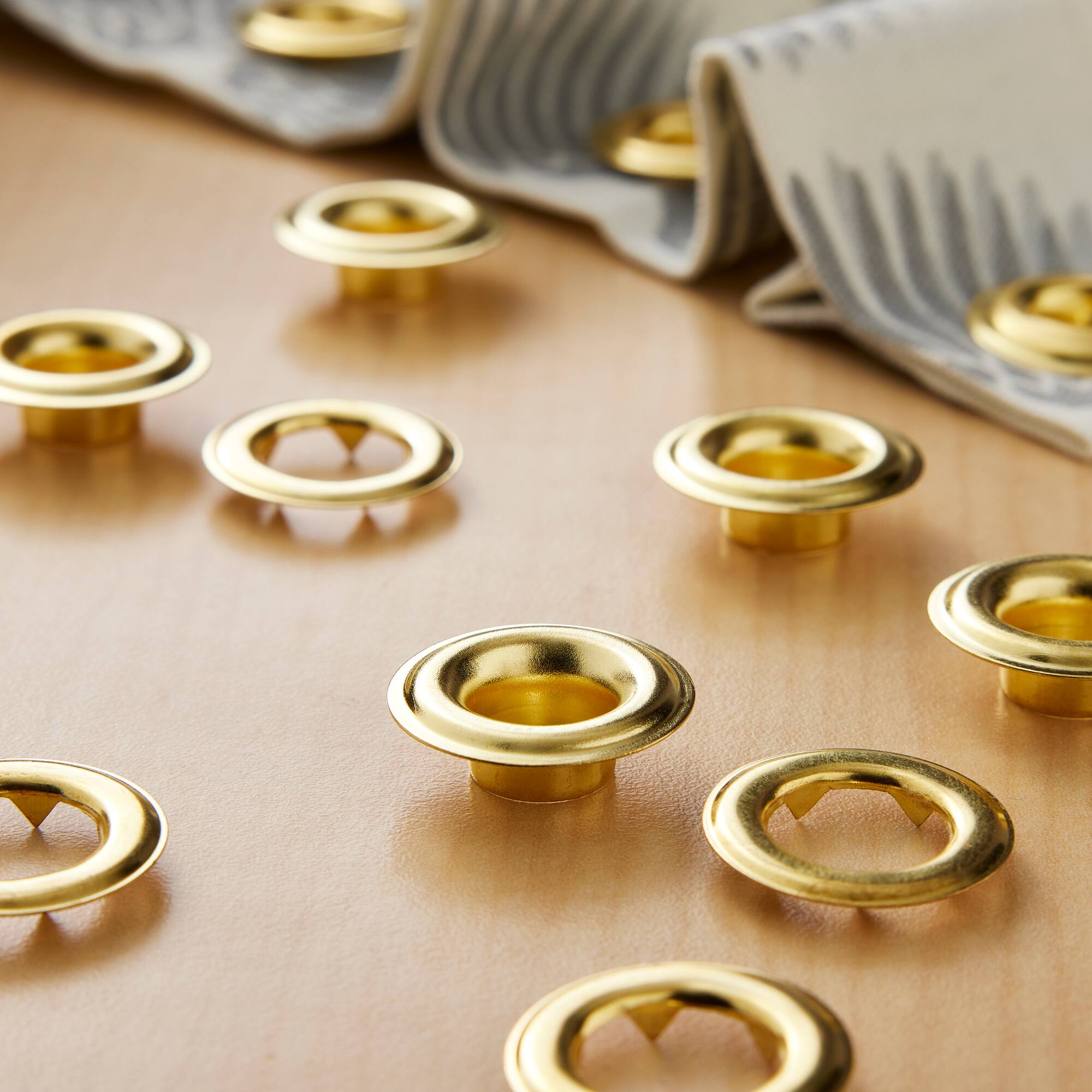 7/16" Gold Eyelets by Loops & Threads™